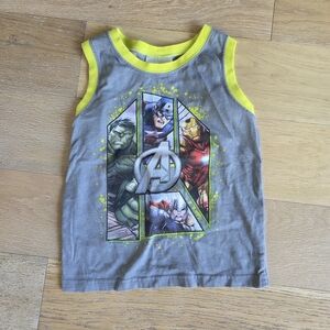 MARVEL | Gray and Yellow Avengers Tank Top